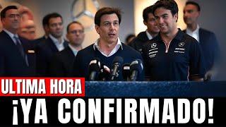 ¡GRAN BOMBAZO! TOTO WOLFF CONFIRMA QUE CHECO PÉREZ SERÁ EL PILOTO PRINCIPAL DE MERCEDES