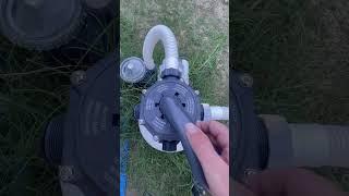 Backwashing Intex Sand Filter Pump In Less Than 60 Seconds #Intex #AboveGroundPool #SandFilterPump