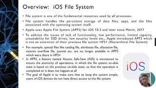 iOS File System Management