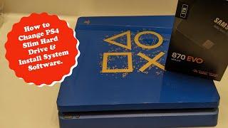 PS4 Slim - Hard Drive Upgrade  - Tutorial 2022