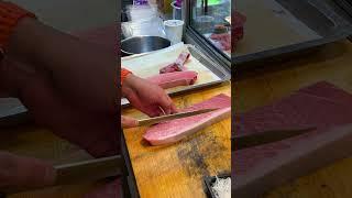 $100 Giant Bluefin Tuna OTORO Cut Like Royalty!  #LuxurySeafood #BluefinTuna #Otoro #黑鮪魚