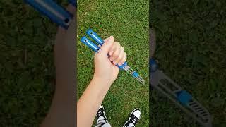 Трюки с ножом бабочка: Short Stop(Advanced) #балисонг#balisong #flip