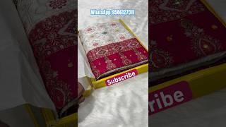 A very beautiful pure dola work saree #silk #saree #fashion #viral #bandhani #cotton #vasundhara