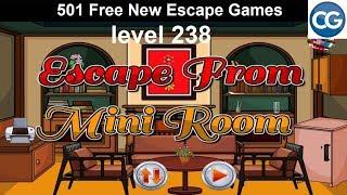 [Walkthrough] 501 Free New Escape Games level 238 - Escape from mini room - Complete Game