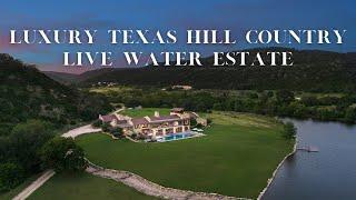 Sprawling Texas Hill Country Live Water Ranch with Luxury Estate