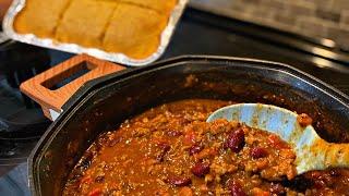 Live cookin’ chili beans on a chilly day