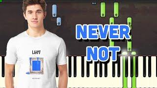 Lauv - Never Not (Piano Tutorial Synthesia)️