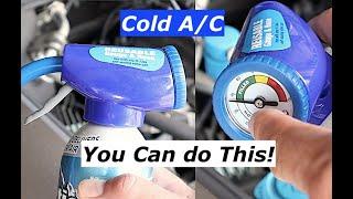 A/C cold? Charge any R134a system Yourself - Simple Charging Hose