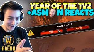 The Year of the 1v2 + Asmon Reacts to Pikaboo | WoW Arena