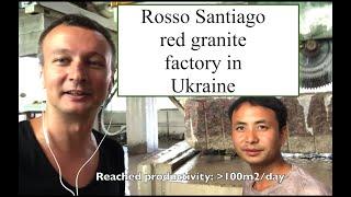 Rosso Santiago granite. Factory introduction. Partnership with Pagoda-Build.