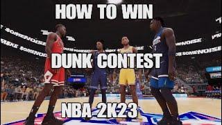 NBA 2K23 - HOW TO WIN DUNK CONTEST!