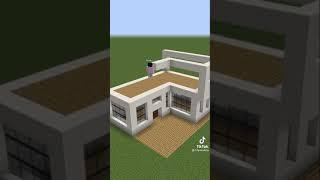 Modern House In Minecraft Tutorial #Build #music #minecraft