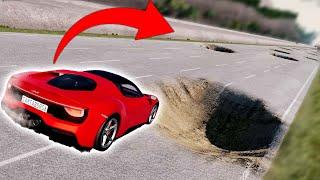 DRIVING ON THE WORST ROAD EVER! (BeamNG Drive)