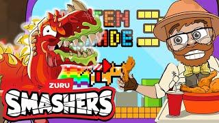 Ultimate Dinosaur Game: T-Rex VS Pyro-Dactyl | Smashers: Dinosaur Cartoons for Kids