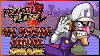 Super Smash Flash 2 Beta | Classic Mode: Waluigi (Insane)