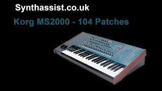 Korg MS2000 104 Patches of Classic Synth Pop