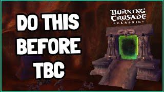 WoW TBC Preparation Guide - Burning Crusade prep