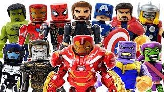 Avengers Mini vs Thanos & Goblin Battle! Go~! Hulk, Iron Man, Spider-Man, Thor,  Hulkbuster