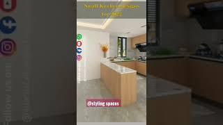 small kitchen designing #modular open with privacy idea#dinning area#interior design#follow us
