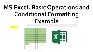 Excel: basic operations and conditional formatting with controls