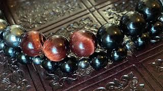 Red Tiger Eye & Black Onyx