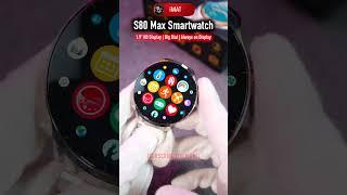 S80 Max Smartwatch | Round Dial Smartwatch | #Smartwatch #BluetoothSmartwatch