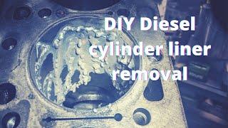 Diesel First Gen 4runner build! Removing cylinder liners with welding!