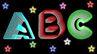 ABC Song for Kids | Fun Neon Letters Alphabet Song  Sensory Learning for Toddlers