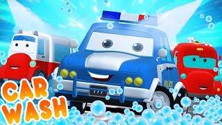 Road Rangers Go To Car Wash | Car Cartoons For Children