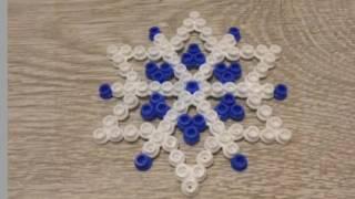 Новогодний DIY: Снежинки из термомозаики | Snowflakes | Hama | Ikea