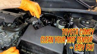 Toyota Camry: Locating and Cleaning the Mass Air Flow Sensor (MAF) 