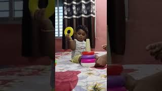 Kiaan started playing with Stack and Rings #kriyansh #baby #toddlers