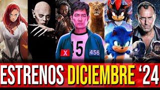 Mejores Estrenos de Diciembre 2024 en Netflix, HBO, Amazon Prime Video, Disney+ y Cines