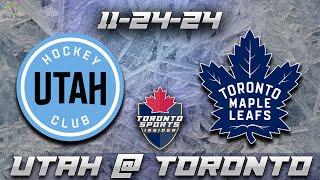 Utah Hockey Club vs Toronto Maple Leafs LIVE Stream Game Audio | NHL LIVE Stream Gamecast & Chat