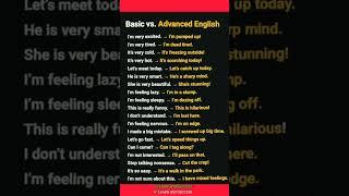 Basic vs Advanced English | Improve English Conversation Skills | English Practice