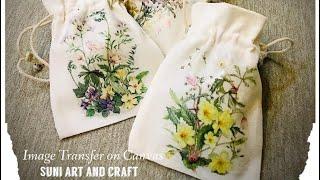 [YT14D] #DecoupageTutorial #蝶古巴特纸艺拼贴 《Image Transfer on Canvas Bag 》 《帆布袋转印拼贴》02/05/2020