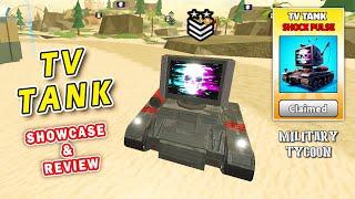 TV TANK Showcase & Review in Military Tycoon Roblox