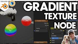 How to Use the GRADIENT TEXTURE NODE in Blender!