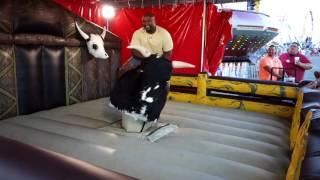 2016 Arkansas State Fair - Bucky the Bull - Rider 60