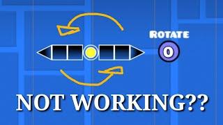 Rotate trigger not working TUTORIAL (GEOMETRY DASH)