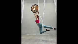 Aerial Yoga Hammock. Простая акробатика в гамаке