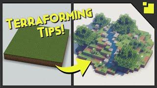 5 Tips for Better Terraforming in Minecraft!! [Tutorial 2021]