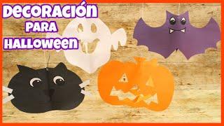 COLGANTES DE PAPEL PARA HALLOWEEN || DIY || DECORACIÓN PARA FIESTA