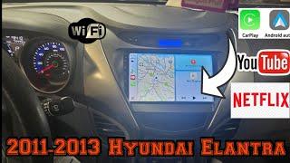 2013 Hyundai Elantra How to install Wireless Carplay Android Auto mirror cast Netflix YouTube