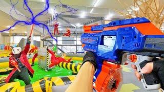 Nerf War |  Amusement Park Battle 3  (Nerf First Person Shooter)