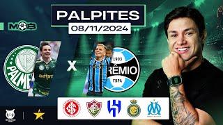 PALPITES DE FUTEBOL PARA O DIA 08 11 2024 + BILHETE PRONTO (SEXTOU NO MUNDO BET)