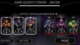 Dark Queen's Fatal Tower Final Boss 200 one shot in 35 seconds + Rewards  | MK Mobile