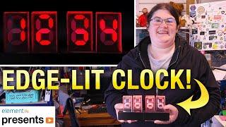 Edge-lit 7-Segment Display Clock Using Raspberry Pi Pico