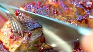 Elk Steak with Blackberry Sauce