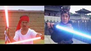 Jackie Chan  Lightsaber Duel